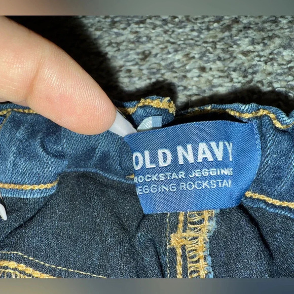 Old navy rockstar jegging blue jeans - Picture 3 of 5